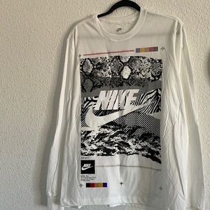 Nike, Large, white long sleeve